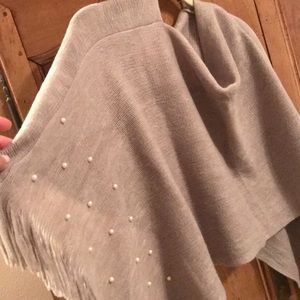 Cream Colored Poncho
